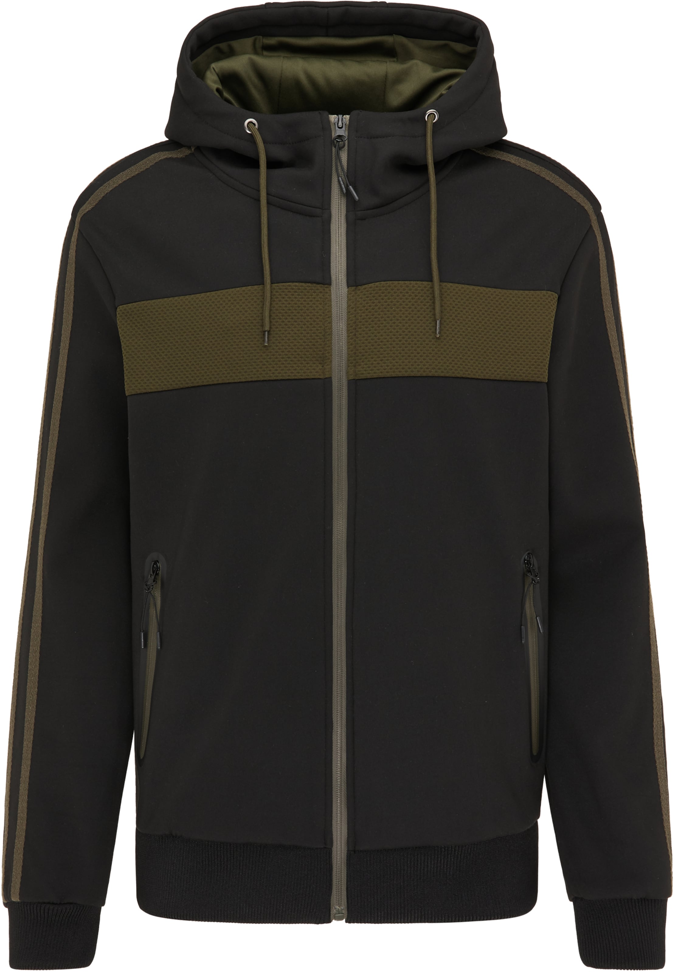 Mo SPORTS Övergångsjacka i svart: framsida