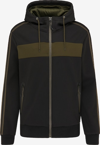 Mo SPORTS Sweatjacke in Schwarz: predná strana