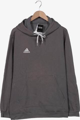 ADIDAS PERFORMANCE Sweatshirt & Zip-Up Hoodie in XL in Grey: front