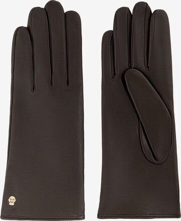 Roeckl Full Finger Gloves 'Hamburg' in Brown: front