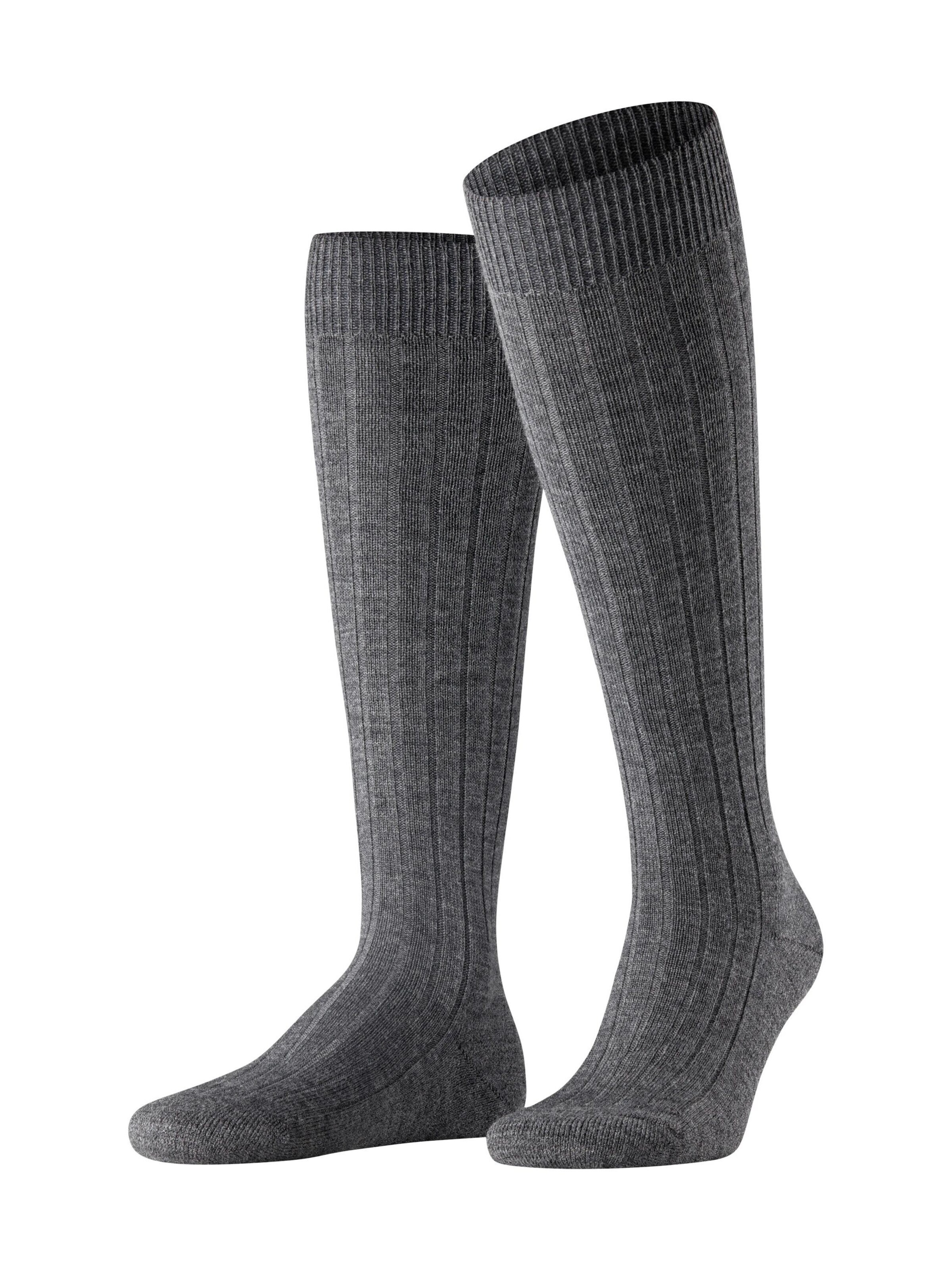 FALKE Kniestrümpfe 'Teppich im Schuh'‌‌‌‌‌‌‌‌ in Grau: Vorderseite