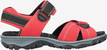 Sandales de randonnée Rieker en rouge