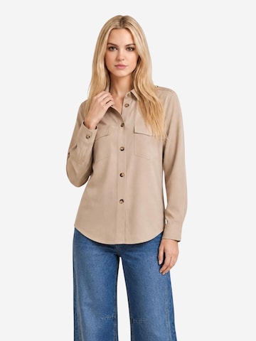 I AM Blouse 'Camicia Taschini 33067' in Beige