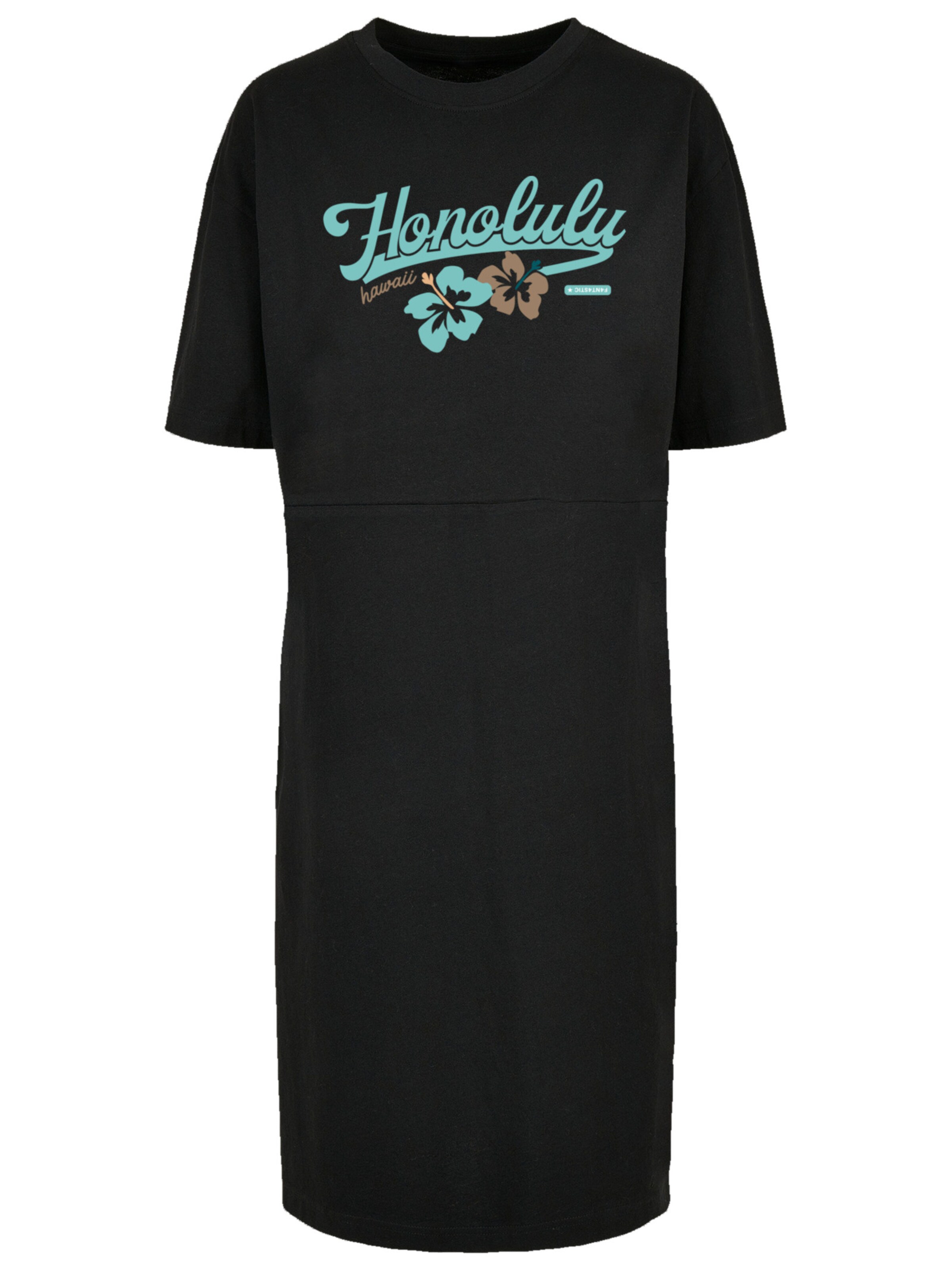 F4NT4STIC Jurk 'Honolulu' in Zwart: voorkant