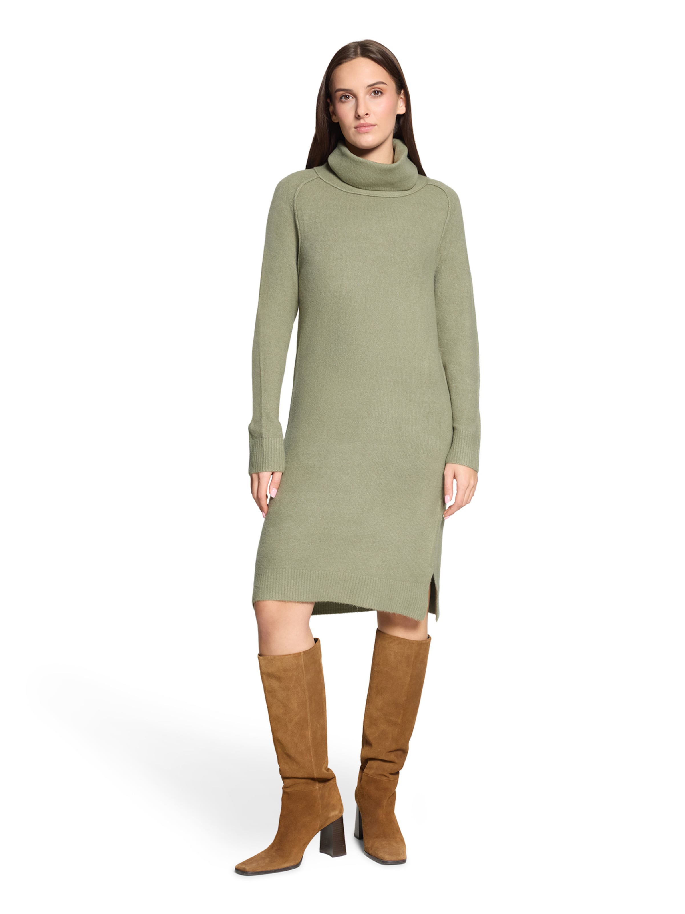 Robes en maille Cartoon en vert : devant