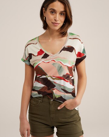 T-shirt WE Fashion en mélange de couleurs : devant