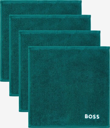 BOSS Washcloth 'PLAIN' in Green: front