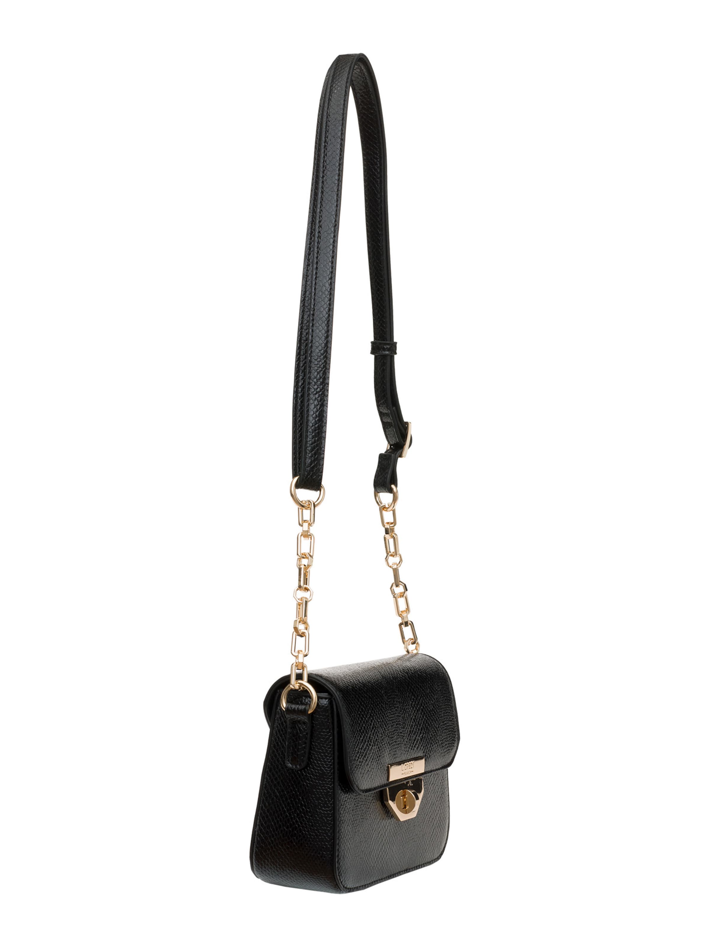 L.CREDI Taška cez rameno 'Peja' - Čierna