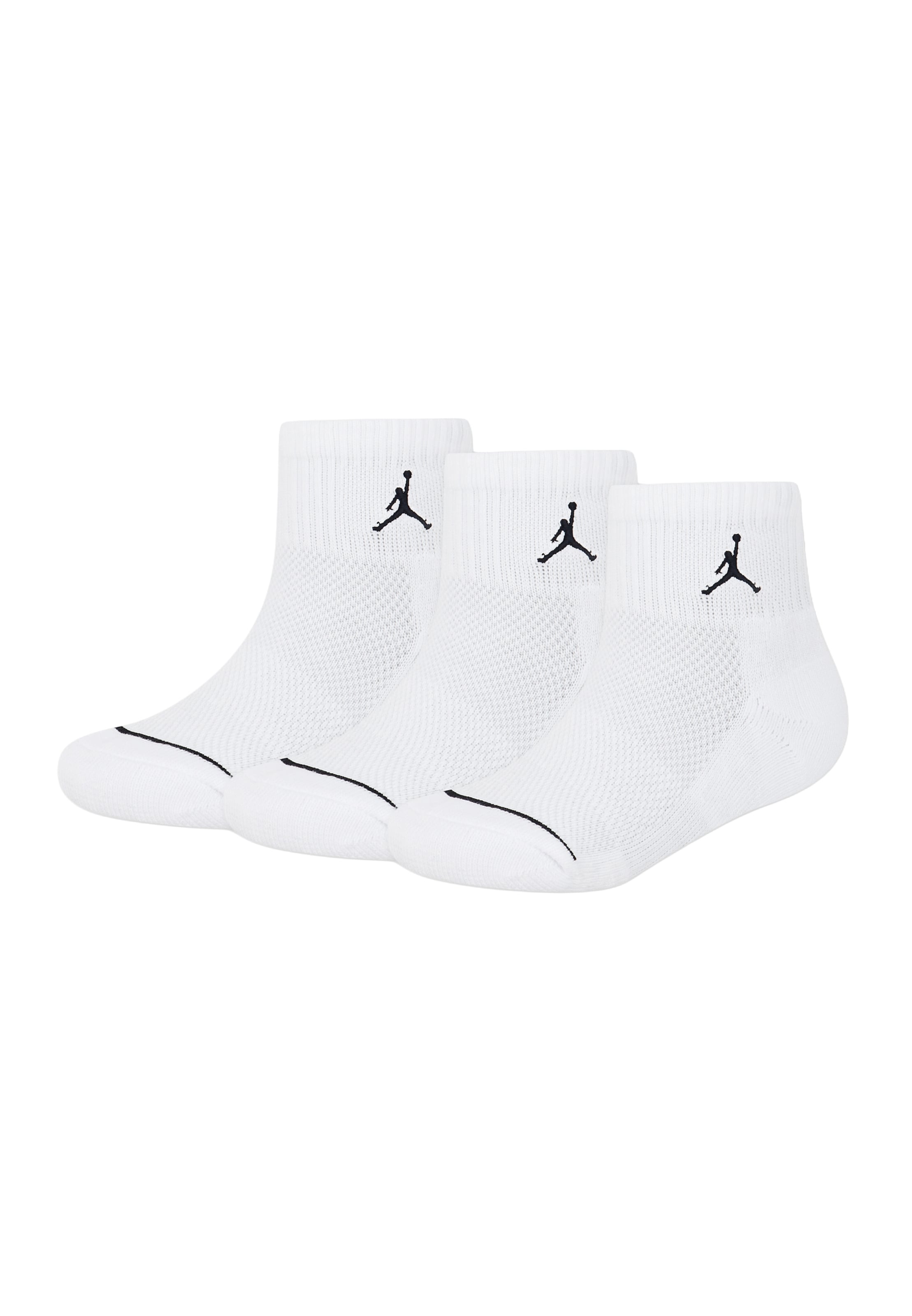 Chaussettes Jordan en blanc : devant