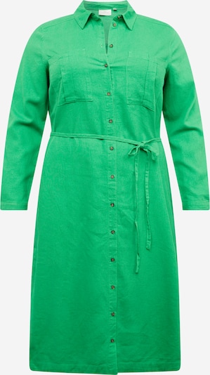 ONLY Carmakoma Robe-chemise 'CARO' en vert gazon, Vue avec produit