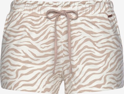 LASCANA Spodnie od piżamy w kolorze camel / ecrum, Podgląd produktu