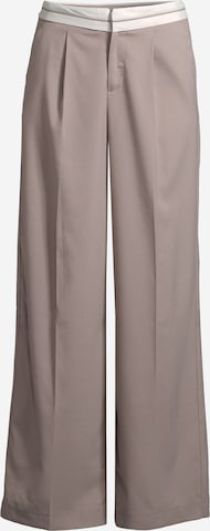 Wide Leg Pantalon à pince 'PREPPY' AÉROPOSTALE en gris : devant