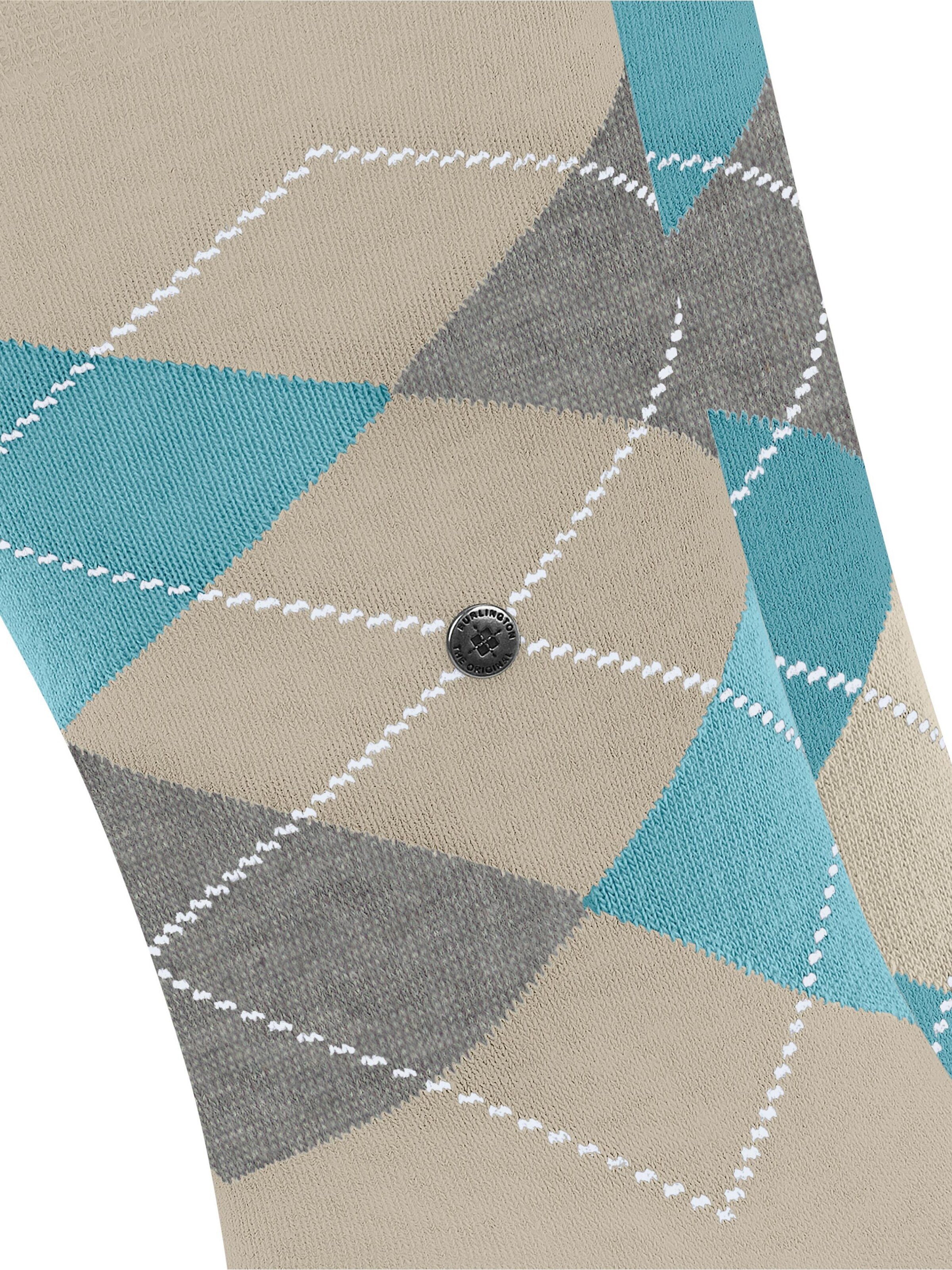 BURLINGTON Socks 'Everyday Argyle' in Grey: front