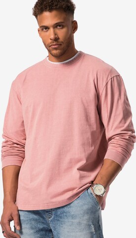 T-Shirt STHUGE en rose : devant