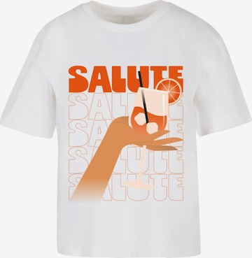 Miss Tee Paita 'Saluti A Tutti' värissä valkoinen: etupuoli