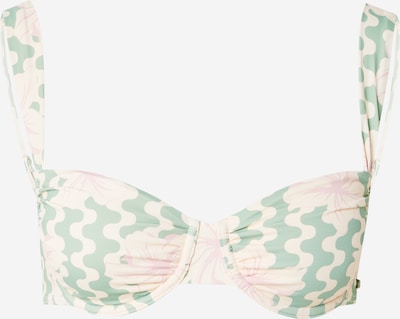 ROXY Bikinitoppi 'Hibiscus Daze' värissä pastellinvihreä / syreeni / luonnonvalkoinen, Tuotenäkymä