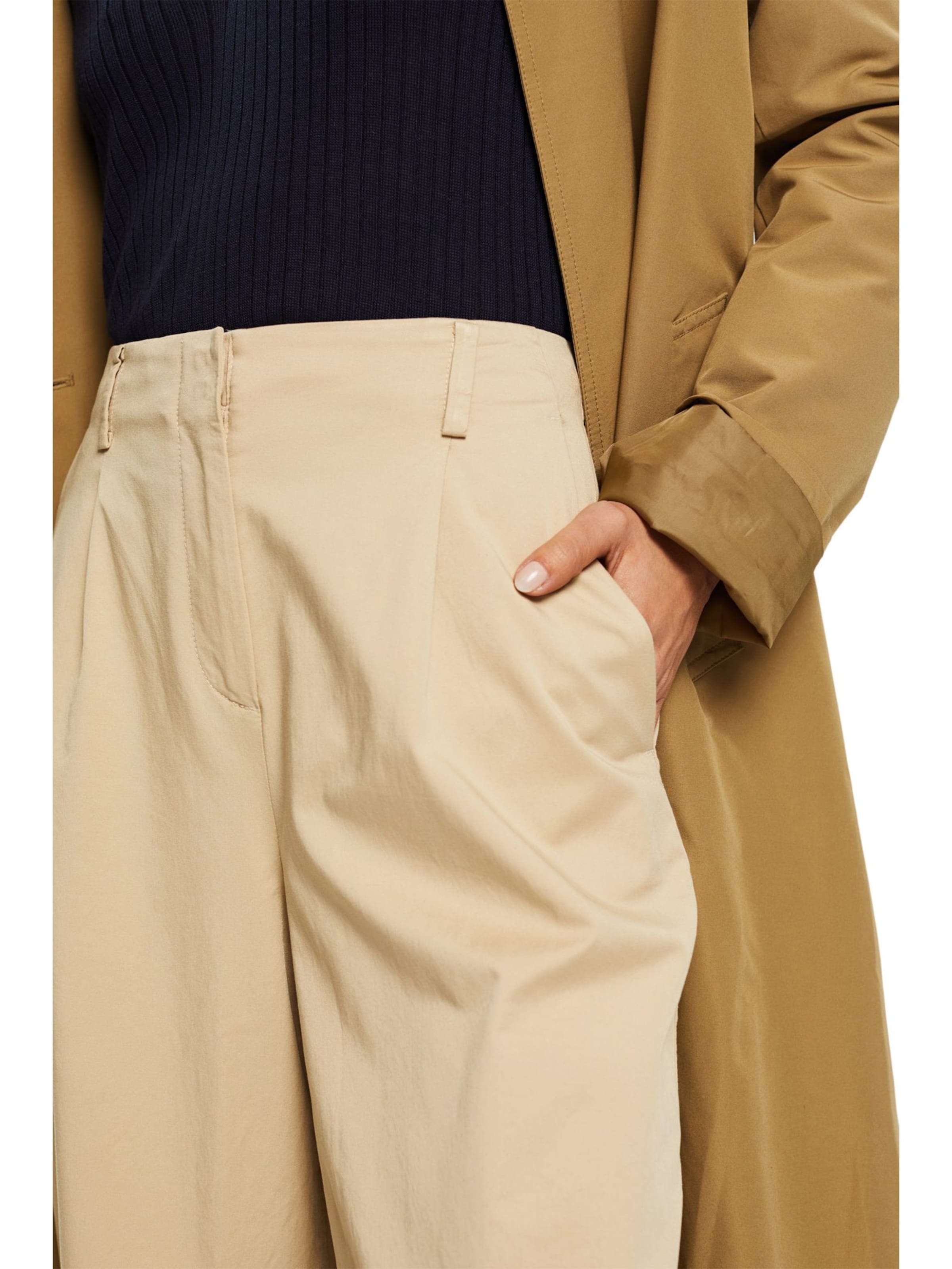 Frauen Große Größen ESPRIT Hose in Sand - MU19117 Frauen Große Größen ESPRIT Hose in Sand - MU19117