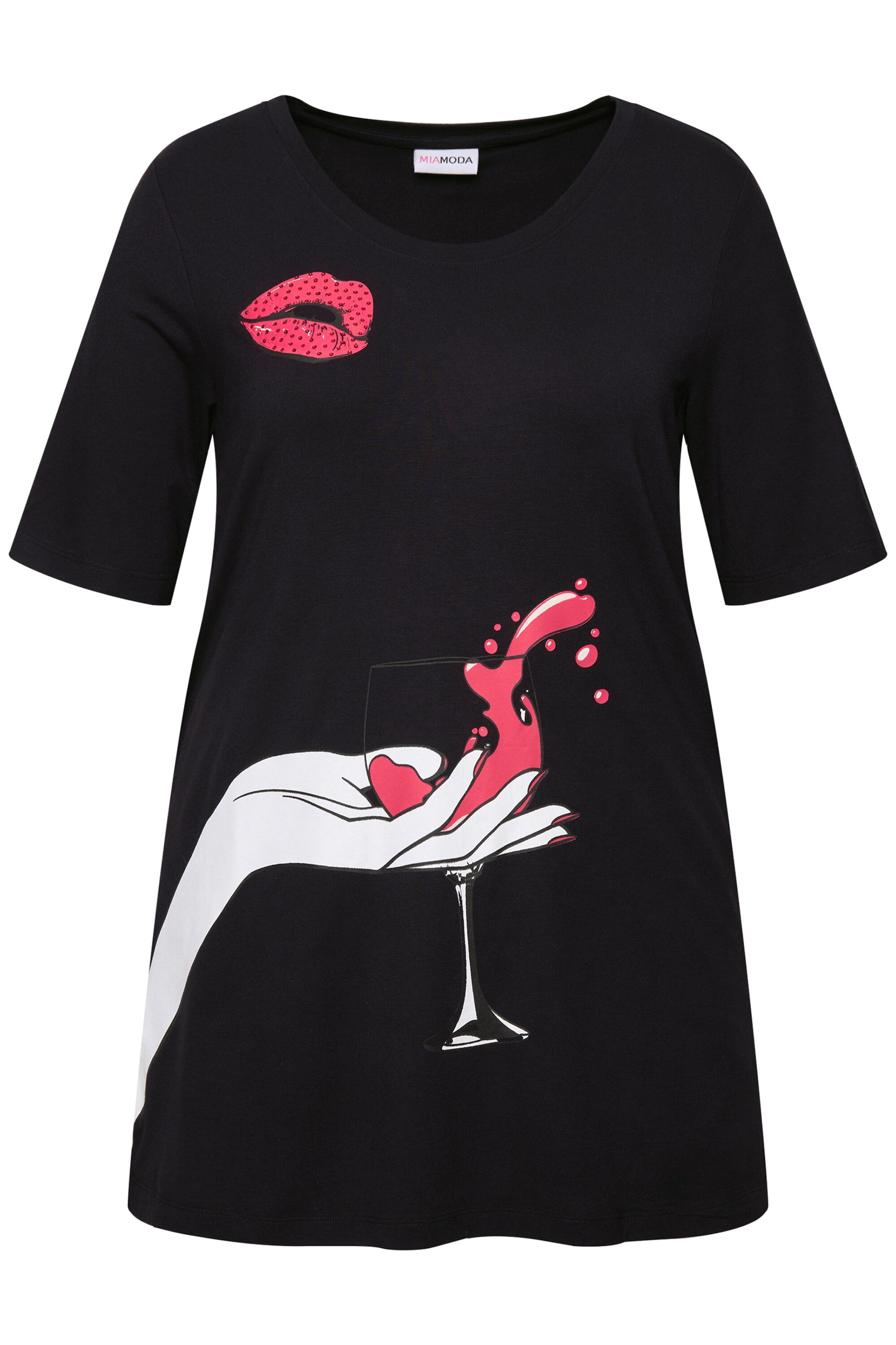 MIAMODA Shirt in Black: front