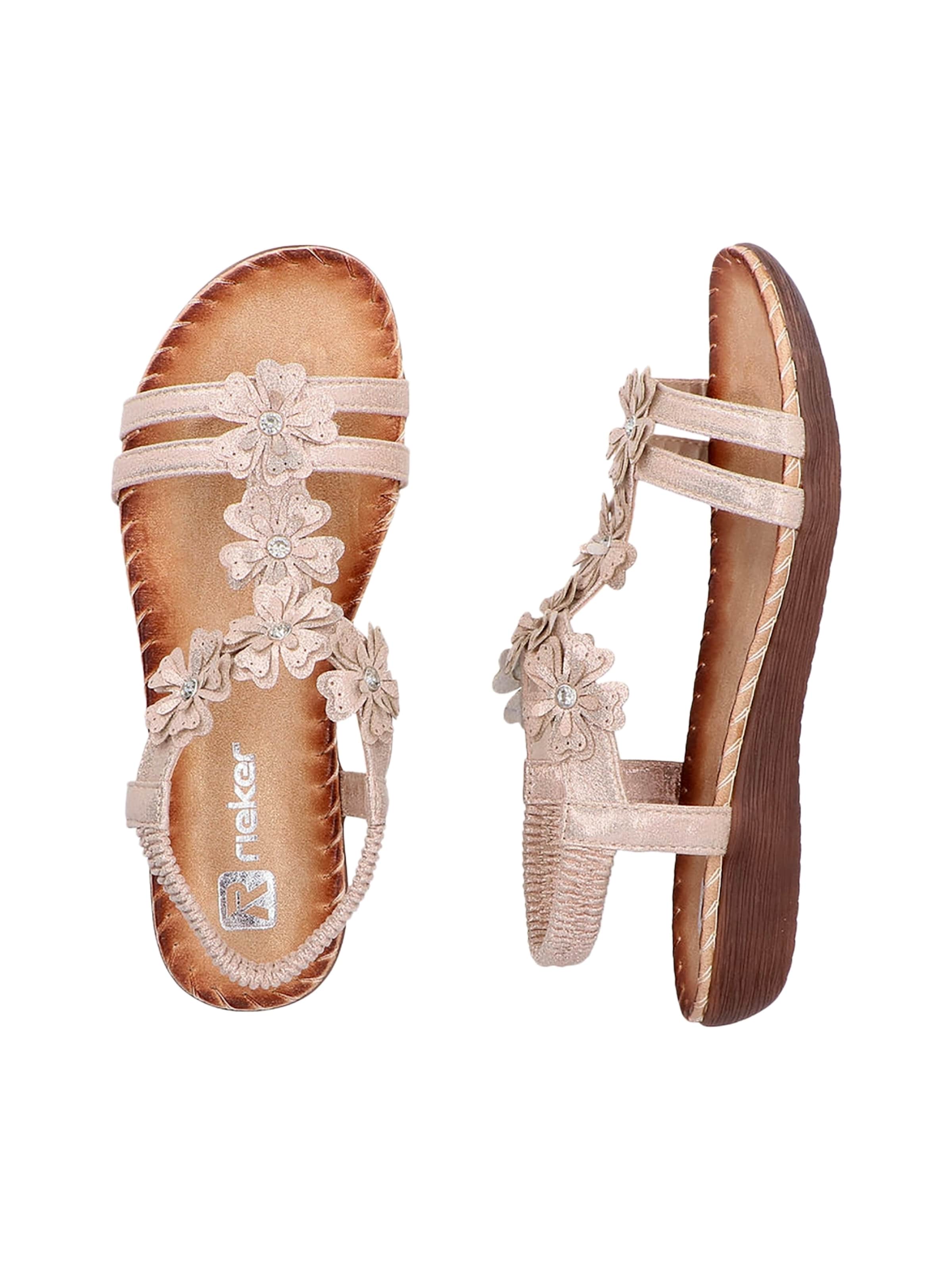 Rieker - Sandalias con hebilla en oro
