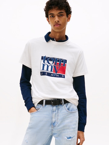T-Shirt Tommy Jeans en blanc : devant