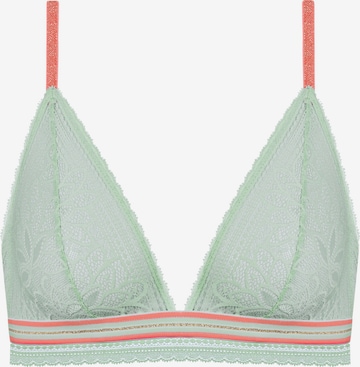 Mey Triangle Bra 'Poetry' in Green: front