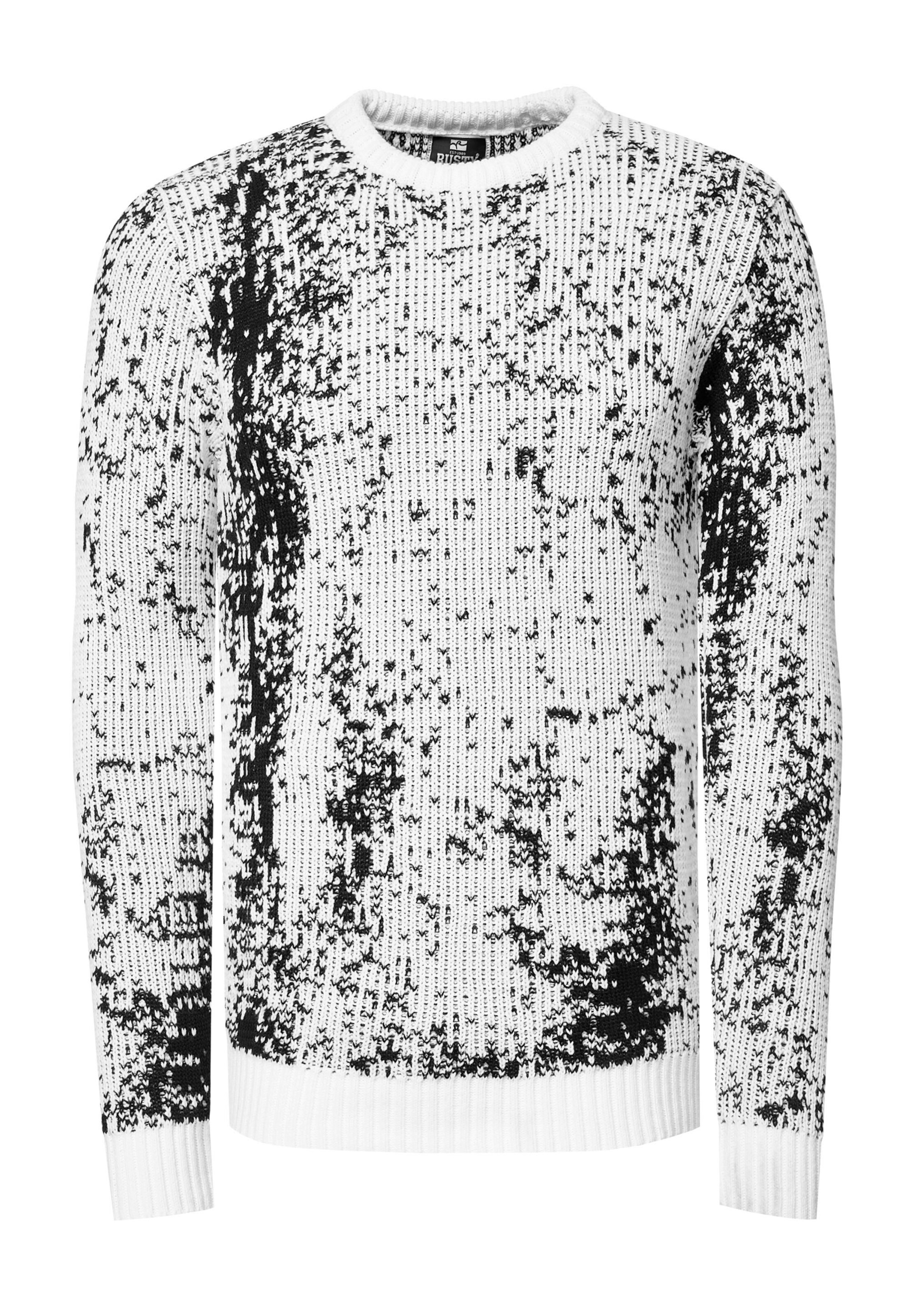 Rusty Neal Pullover in Weiß: Vorderseite