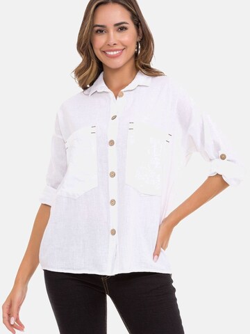 CIPO & BAXX Blouse in White