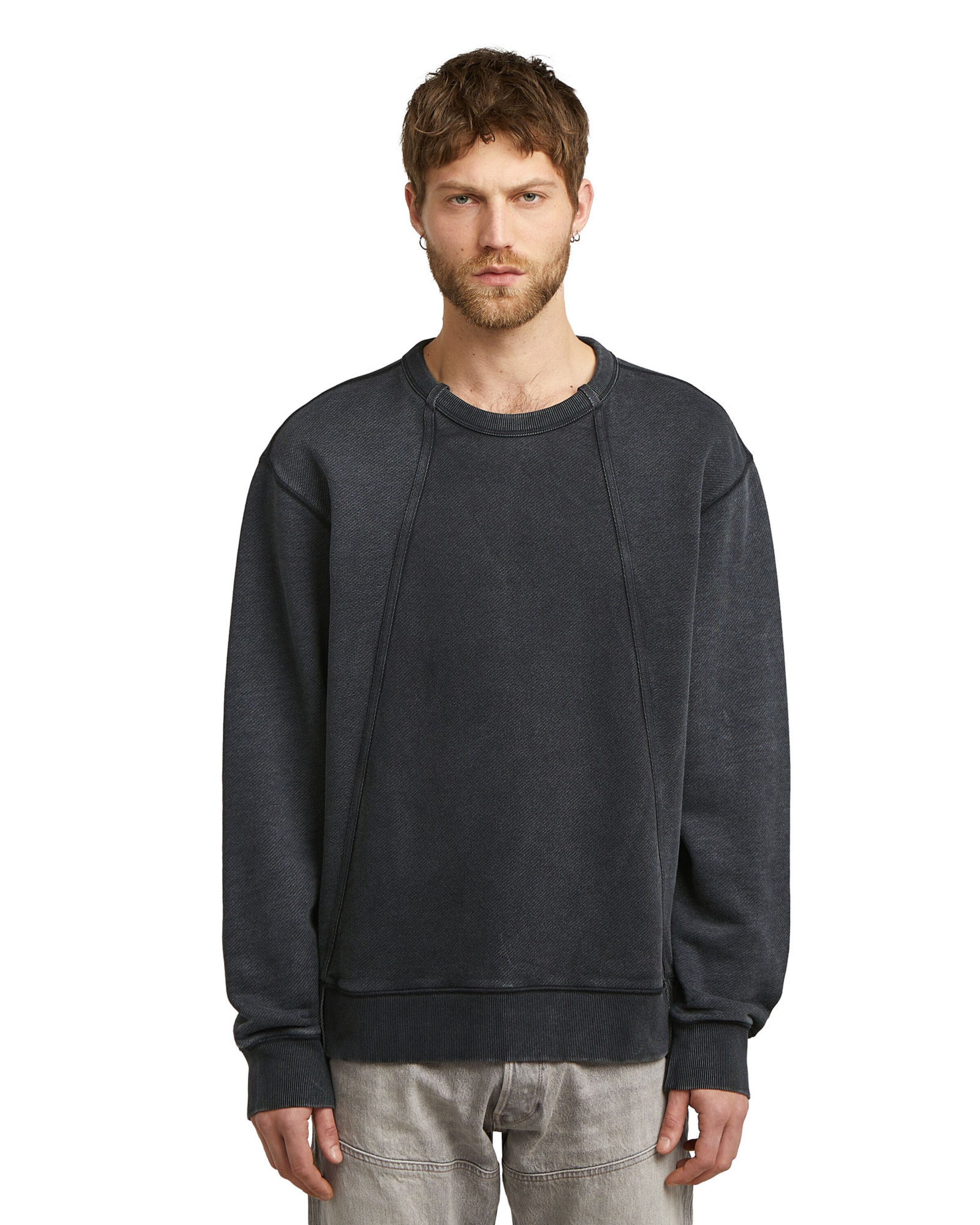 G-STAR Sweatshirt in Schwarz: Vorderseite