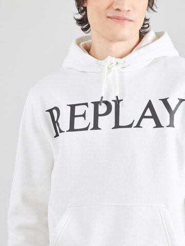 Sweat-shirt REPLAY en blanc