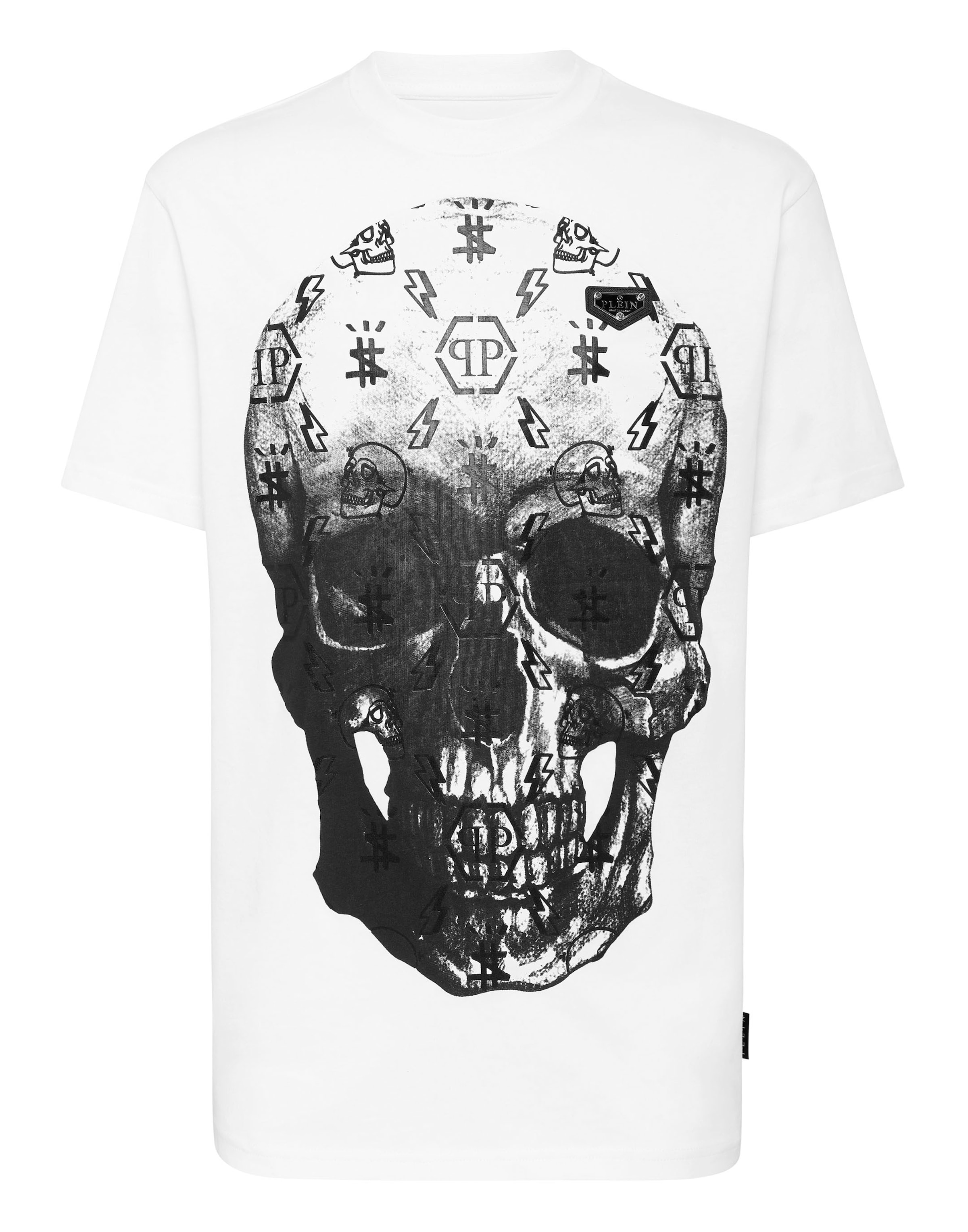 Philipp Plein Shirt in Wit: voorkant