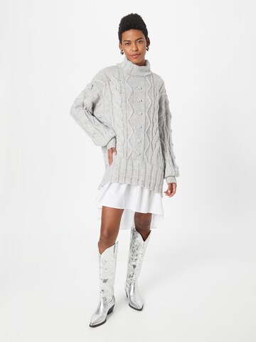 Robes en maille 'GIGI' River Island en gris : devant