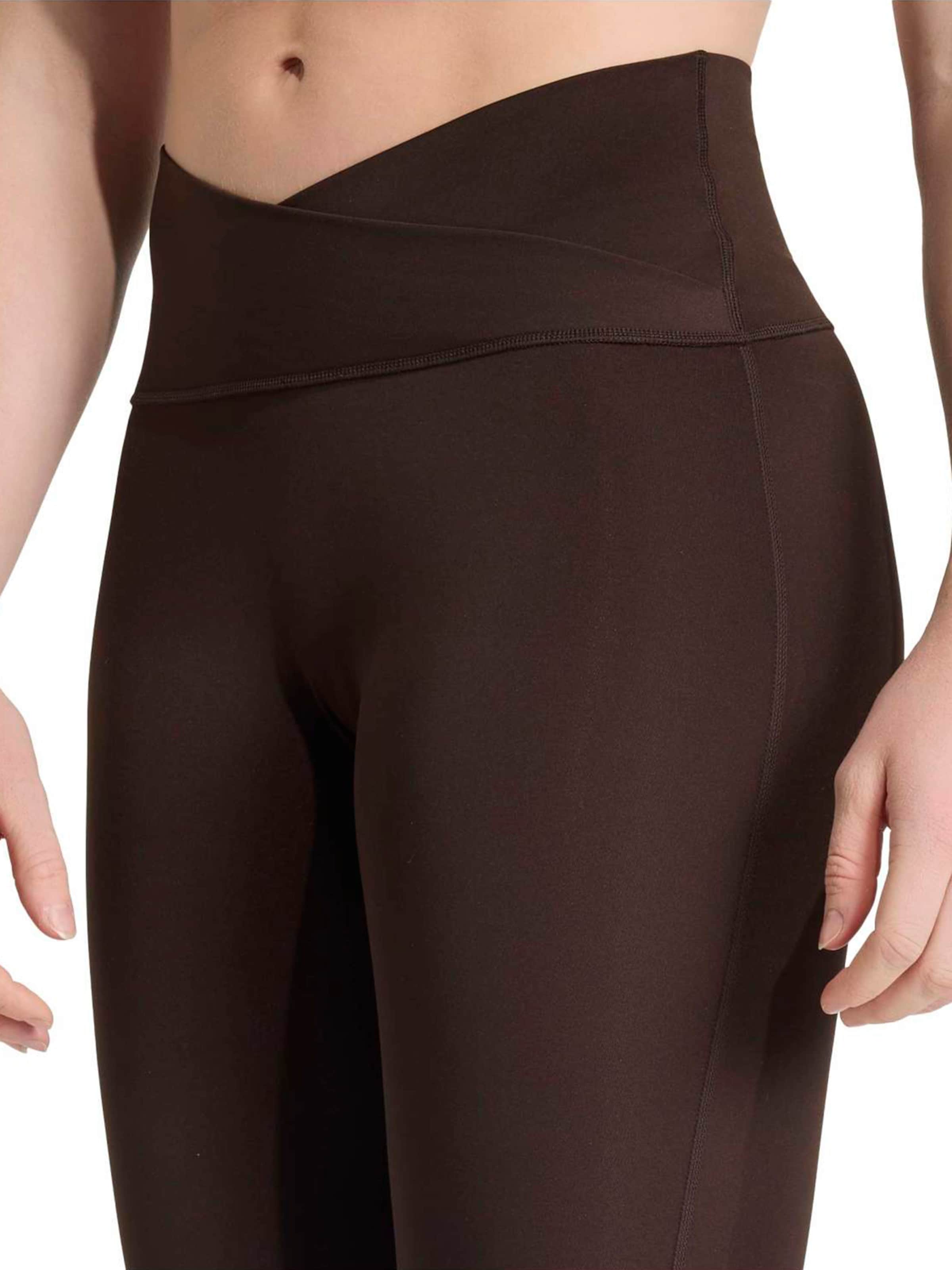 ADIDAS PERFORMANCE Skinny Sports trousers 'Studio All Me' in Brown