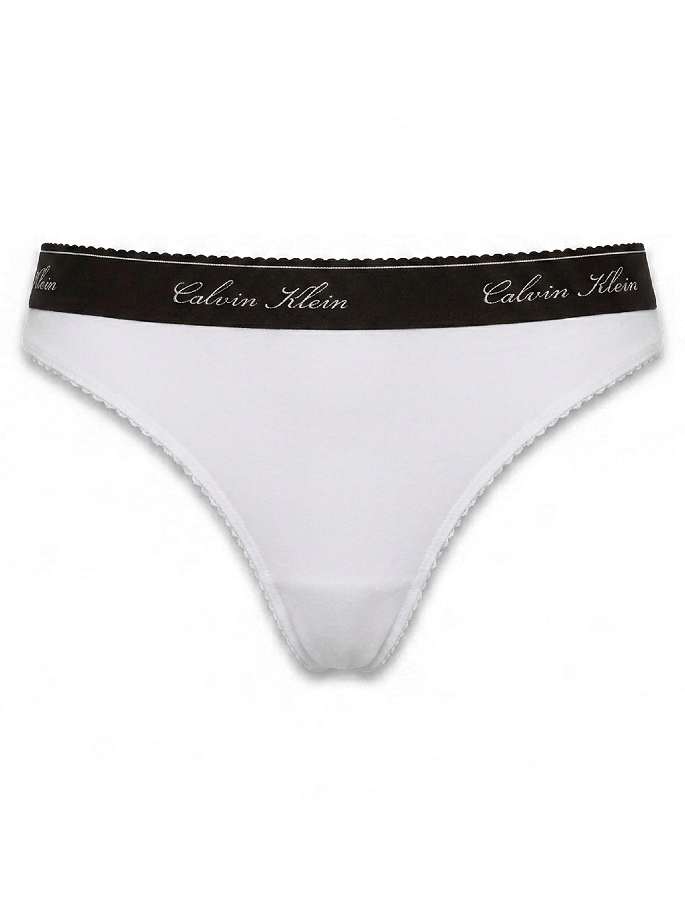 Calvin Klein String in Wit: voorkant