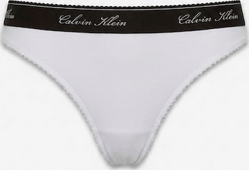 Calvin Klein String in Wit: voorkant