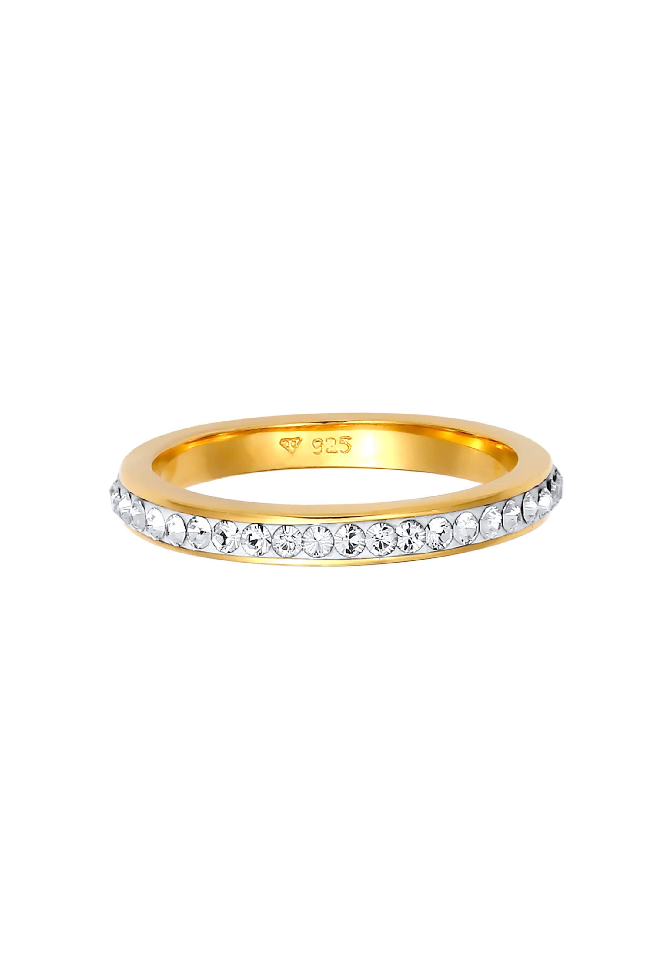 ELLI Prsteň 'Kristall' - Zlatá