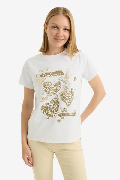 HOME STORE Shirt in Gold / White, Item view