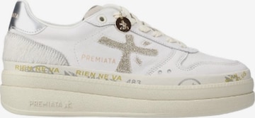 Chaussure de sport Premiata en blanc : devant