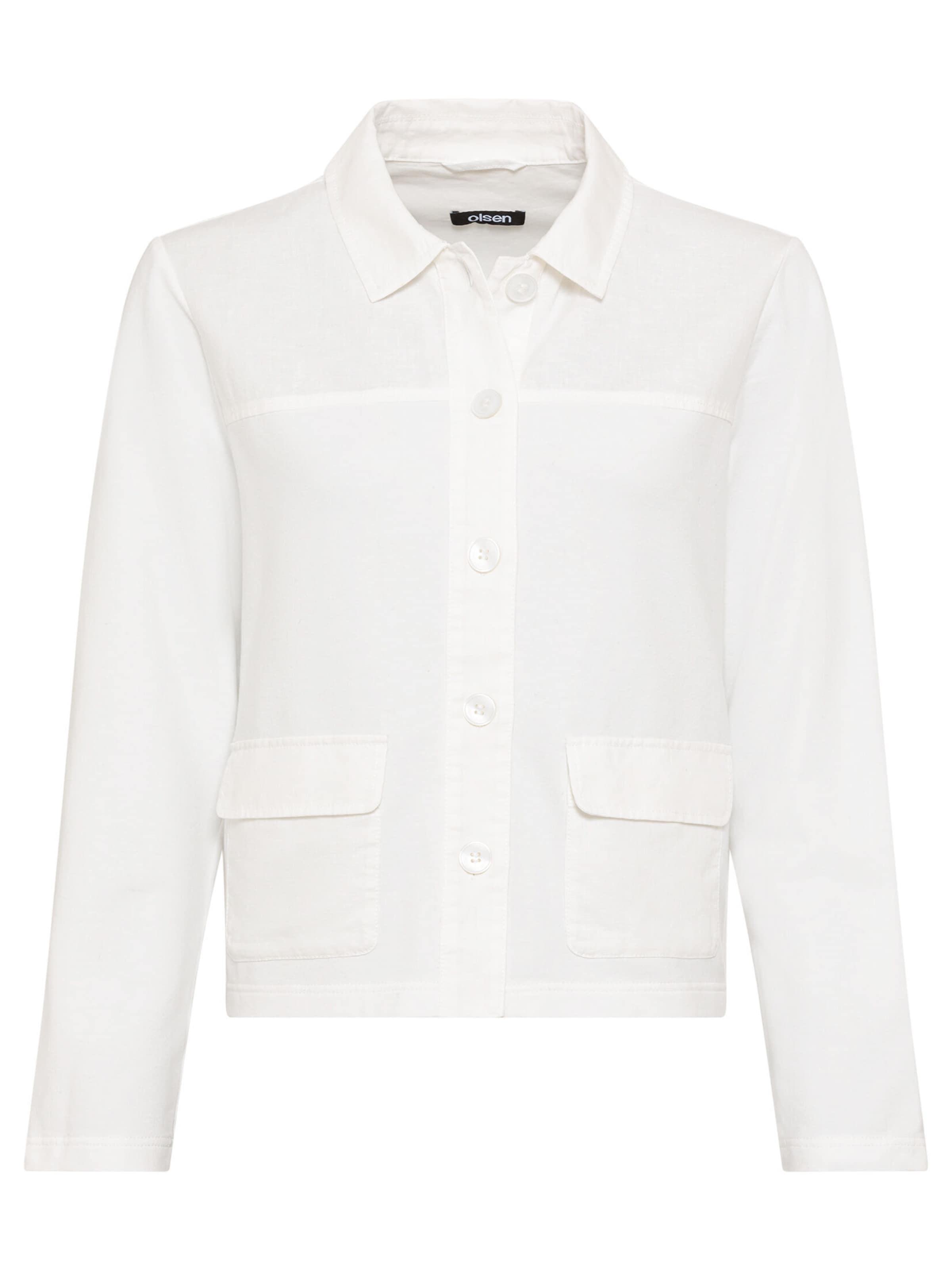 Olsen Between-season jacket in White: front