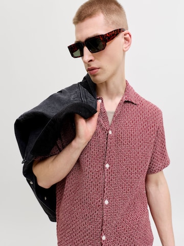 JACK & JONES Comfort Fit Hemd in Rot