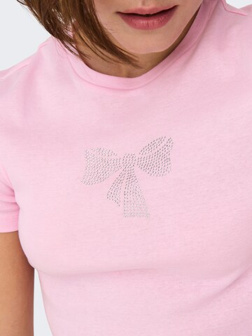 T-shirt 'ONLKIRA' ONLY en rose