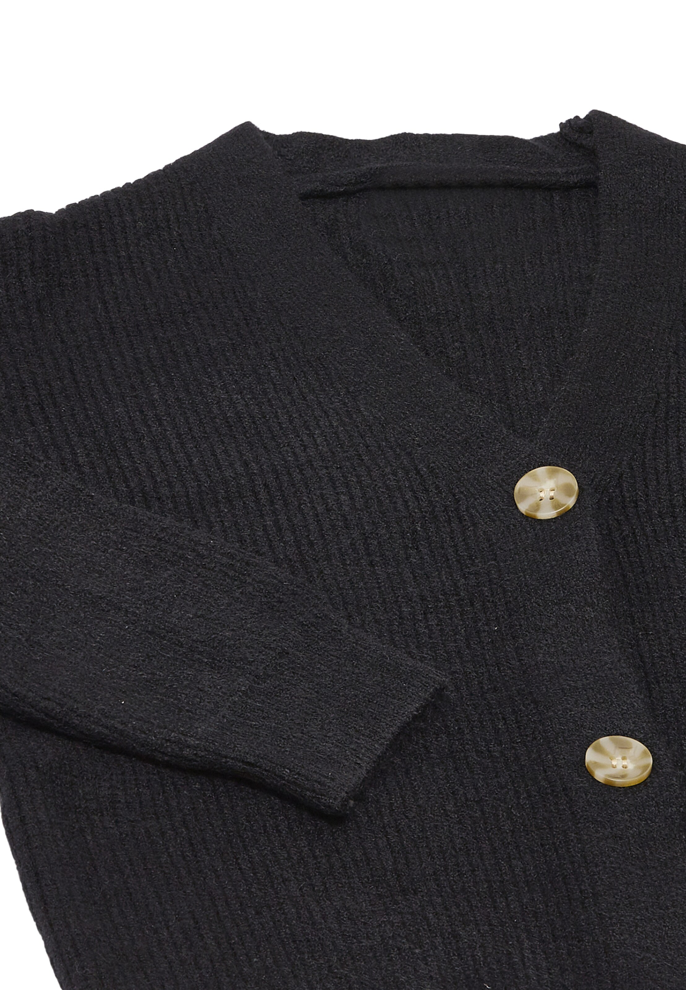 RISA Плетена жилетка в черно