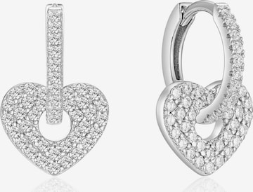 Boucles d'oreilles 'NOE' Kamiko en argent : devant