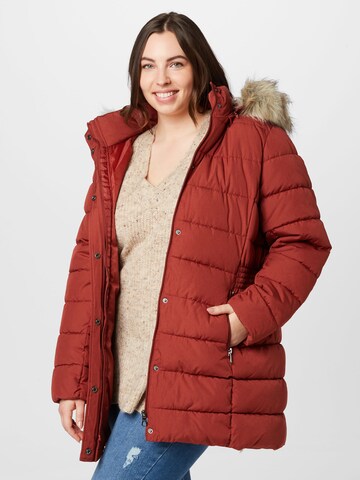 Veste d’hiver 'LUNA' ONLY Carmakoma en marron : devant