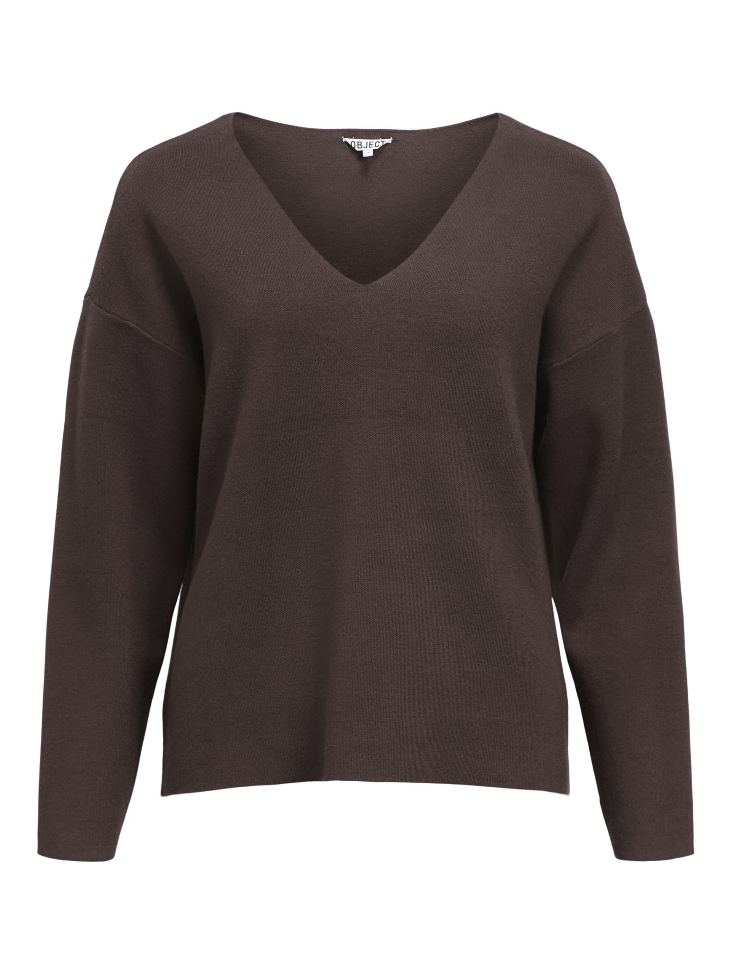 OBJECT Pull-over en L en marron, Vue avec produit