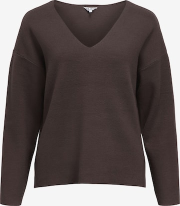 Pull-over OBJECT en marron : devant