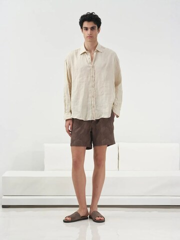 Giesto - Comfort Fit Camisa em bege: frente