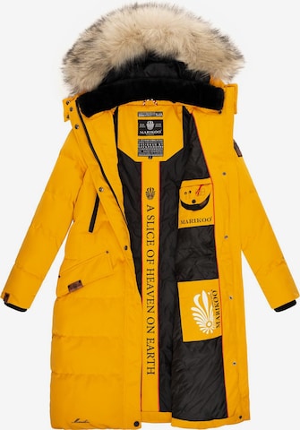 MARIKOO Winter coat 'Schneesternchen' in Yellow