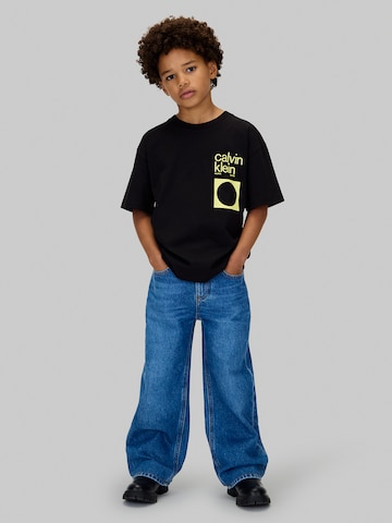 Calvin Klein Jeans Póló 'CITY SCENE' - fekete