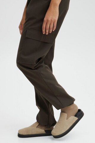 ICHI Wide leg Pants 'Kecia' in Brown