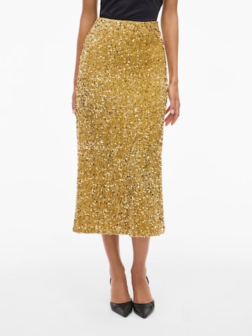 VILA Skirt 'VIBelieve' in Gold: front